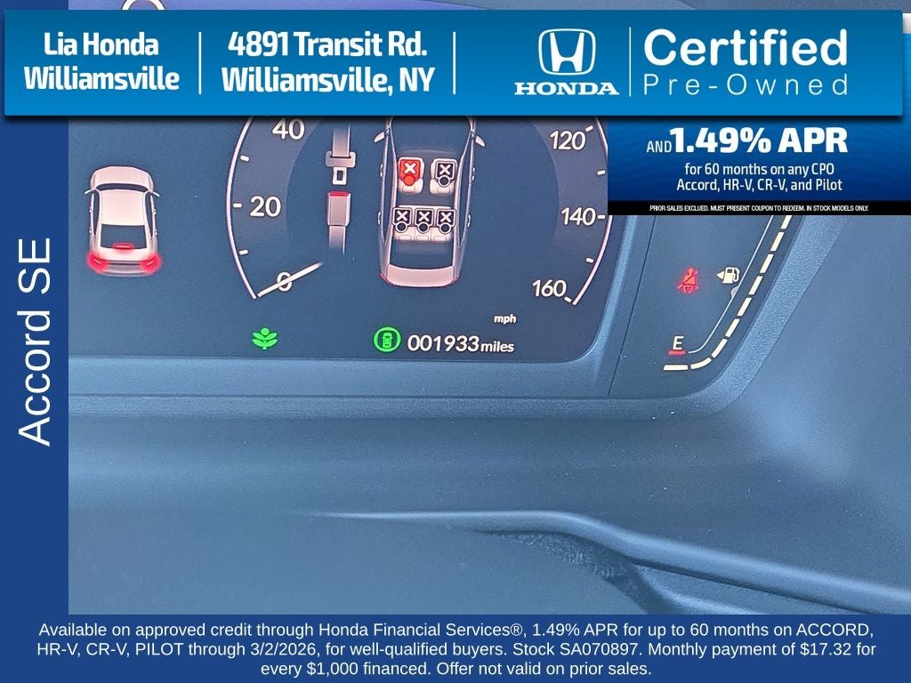 2025 Honda Accord SE