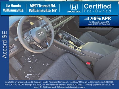 2025 Honda Accord SE