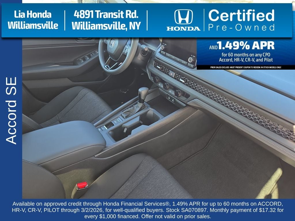 2025 Honda Accord SE