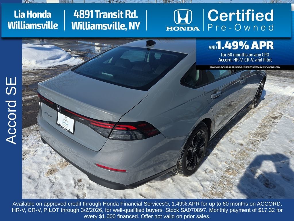 2025 Honda Accord SE