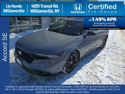 2025 Honda Accord SE