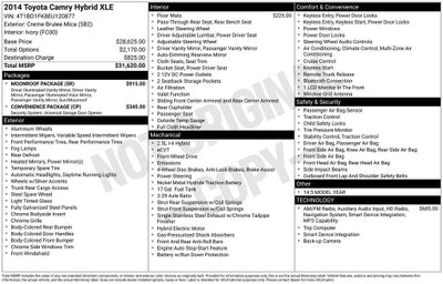 2014 Toyota Camry Hybrid XLE