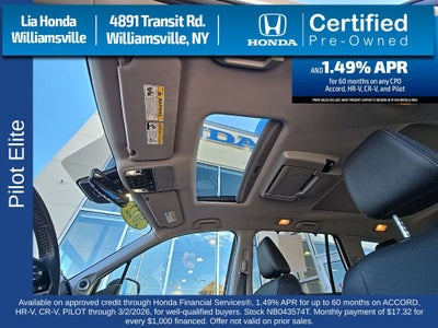 2022 Honda Pilot Elite