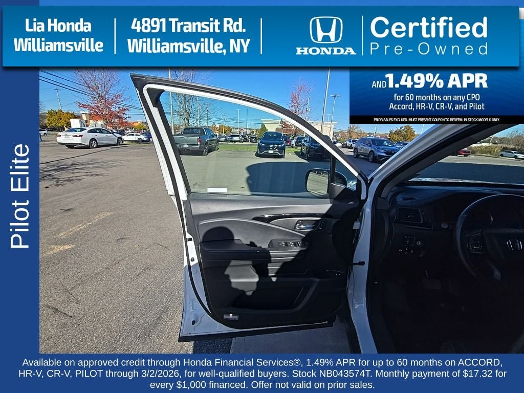 2022 Honda Pilot Elite