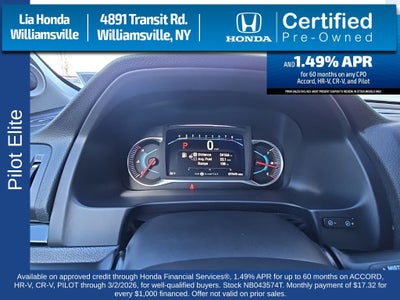 2022 Honda Pilot Elite