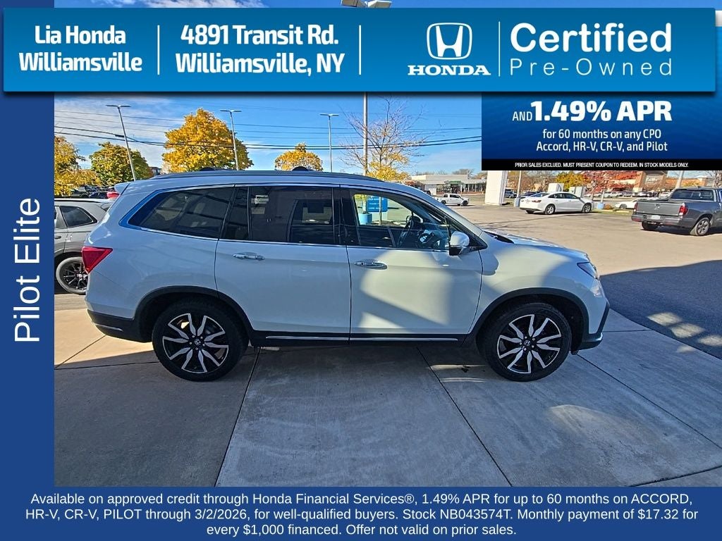 2022 Honda Pilot Elite