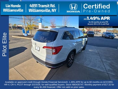 2022 Honda Pilot Elite