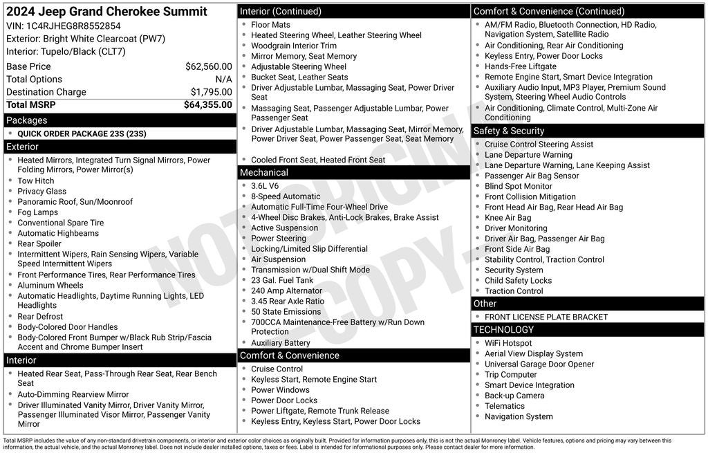 2024 Jeep Grand Cherokee Summit