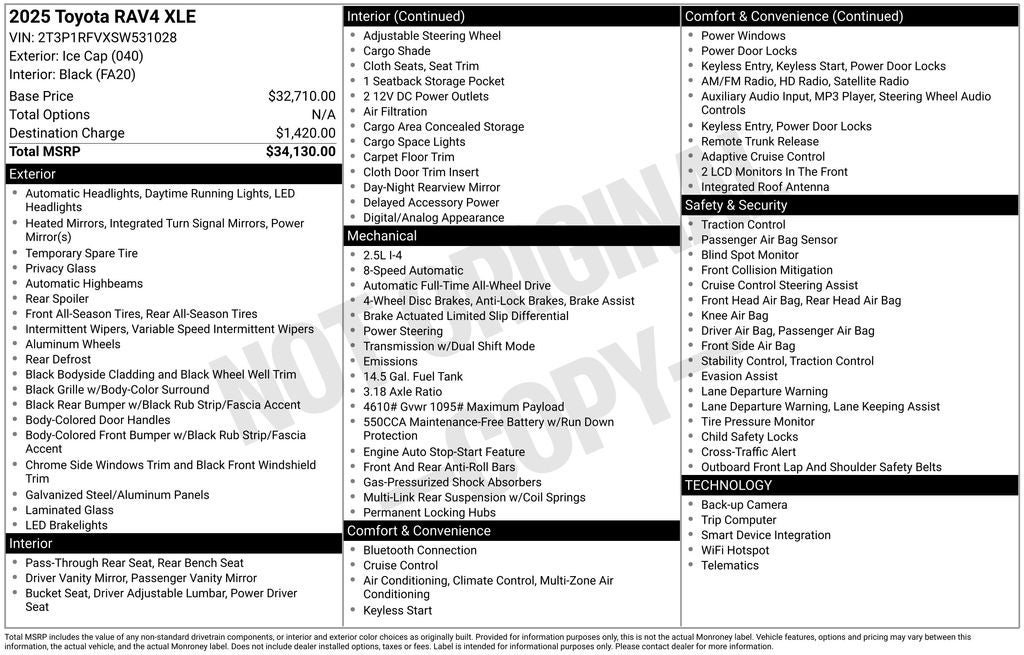 2025 Toyota RAV4 XLE
