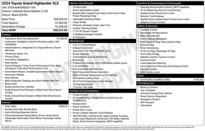 2024 Toyota Grand Highlander XLE