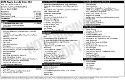 2023 Toyota Corolla Cross XLE