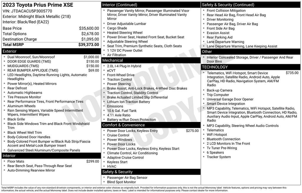 2023 Toyota Prius Prime XSE