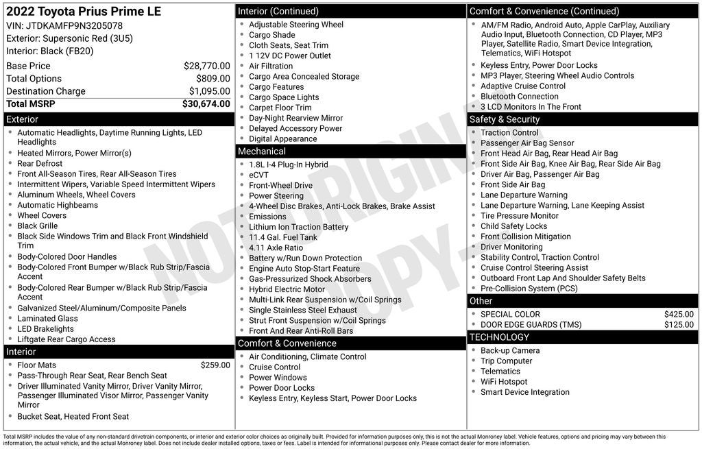 2022 Toyota Prius Prime LE