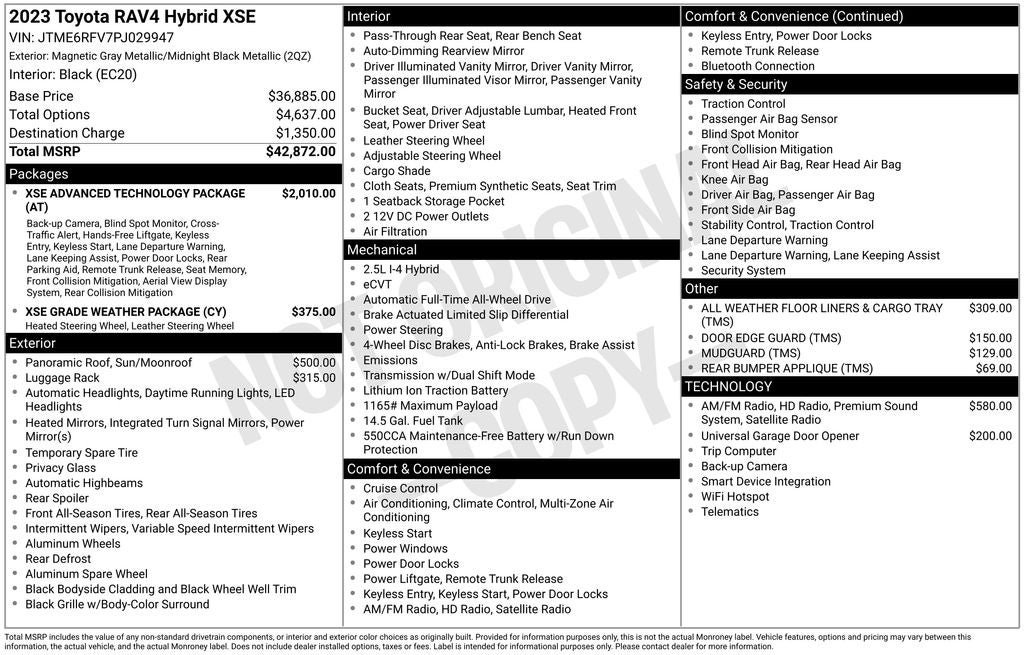 2023 Toyota RAV4 Hybrid XSE