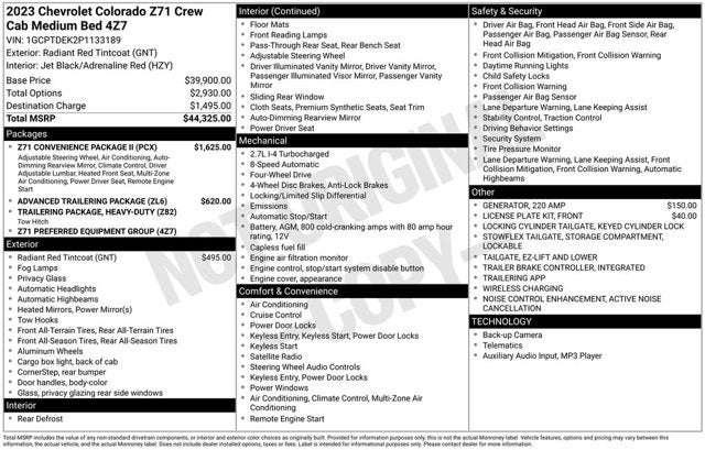 2023 Chevrolet Colorado 4WD Z71