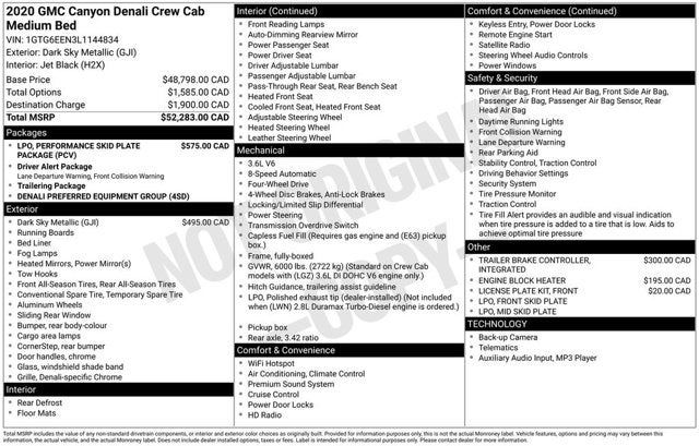 2020 GMC Canyon 4WD Denali