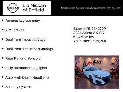 2024 Nissan Altima 2.5 SR
