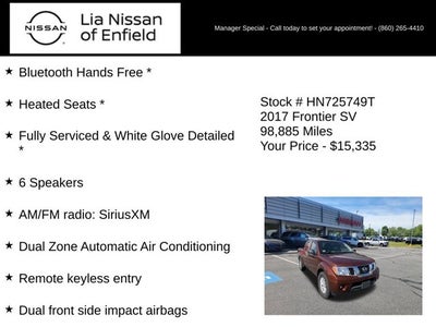 2017 Nissan Frontier SV V6