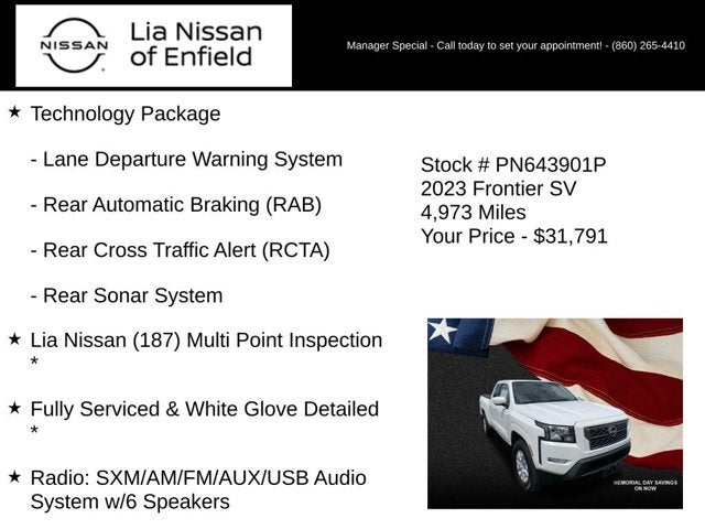 2023 Nissan Frontier SV
