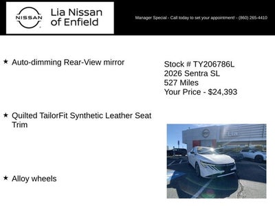 2026 Nissan Sentra SL