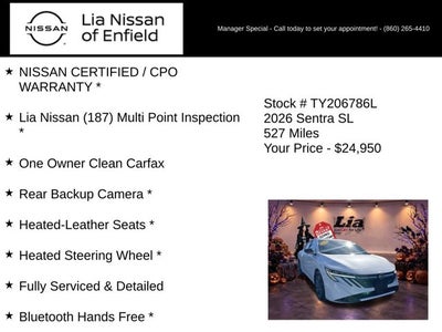 2026 Nissan Sentra SL