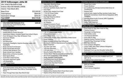 2019 Volkswagen Jetta 1.4T SE