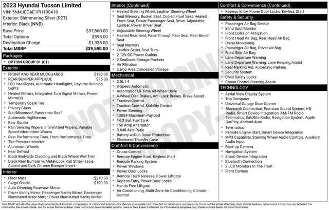 2023 Hyundai Tucson Limited