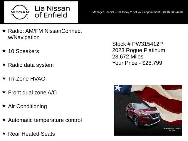 2023 Nissan Rogue Platinum