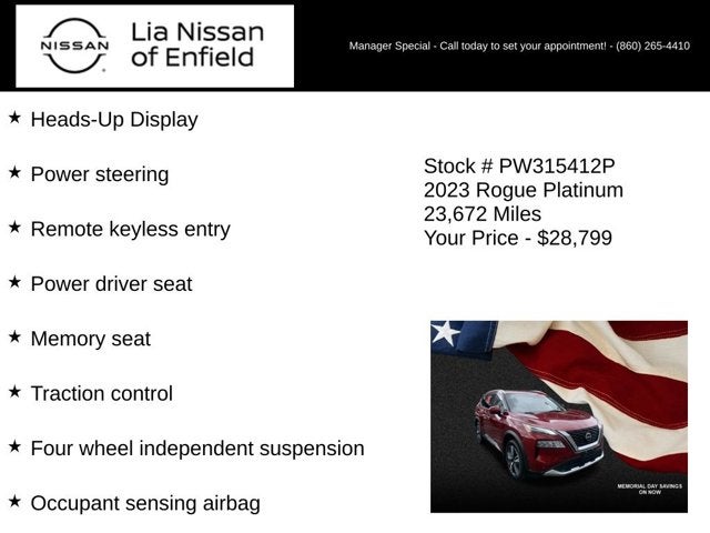 2023 Nissan Rogue Platinum