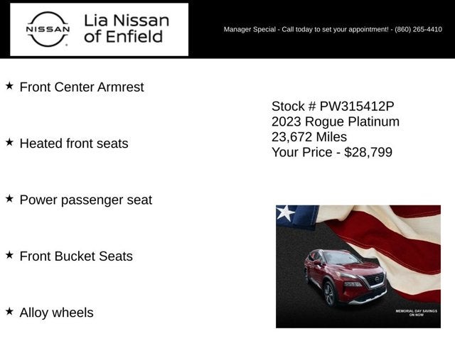 2023 Nissan Rogue Platinum