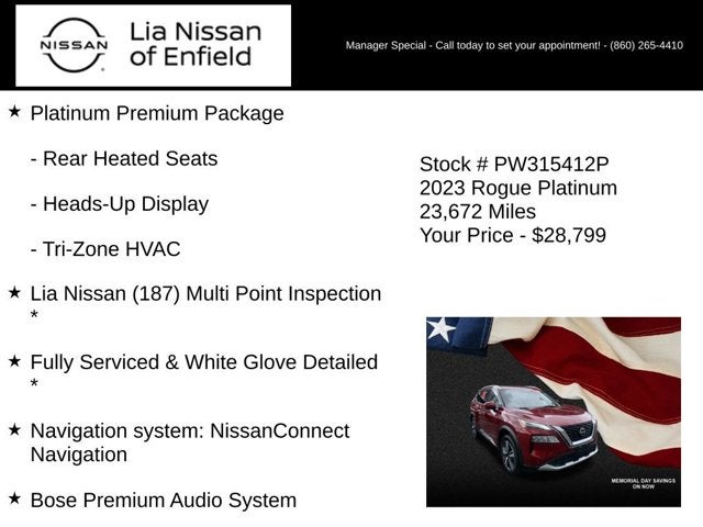2023 Nissan Rogue Platinum