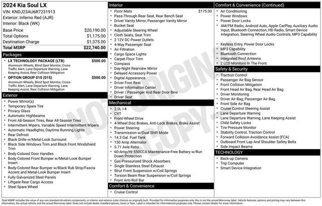 2024 Kia Soul 2.0L LX IVT's photo