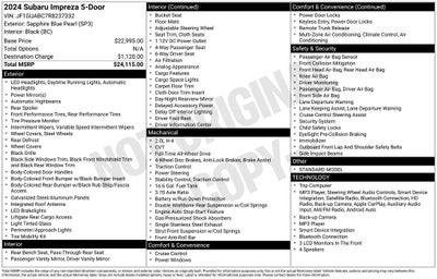 2024 Subaru Impreza Base