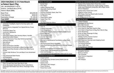 2024 Mazda Mazda3 2.5 S Select Sport