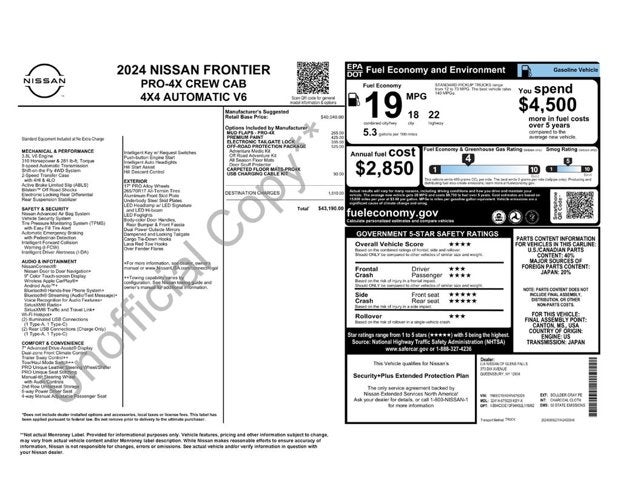 2024 Nissan Frontier PRO-4X