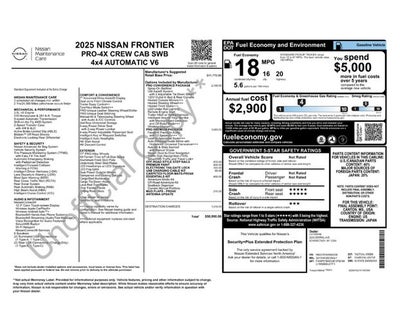 2025 Nissan Frontier PRO-4X