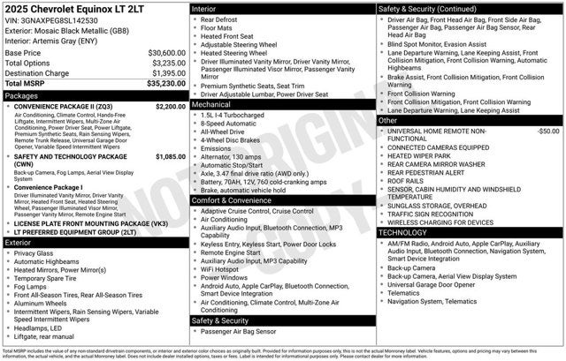 2025 Chevrolet Equinox AWD LT