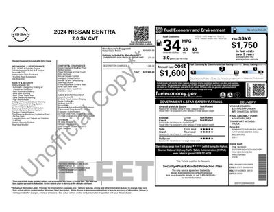 2024 Nissan Sentra SV