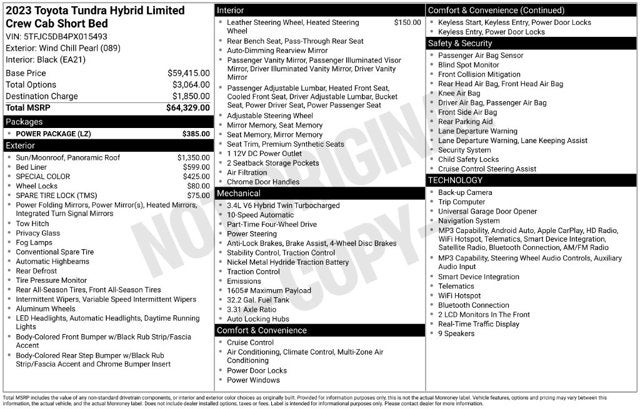 2023 Toyota Tundra 4WD Limited Hybrid