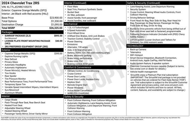 2024 Chevrolet Trax 2RS