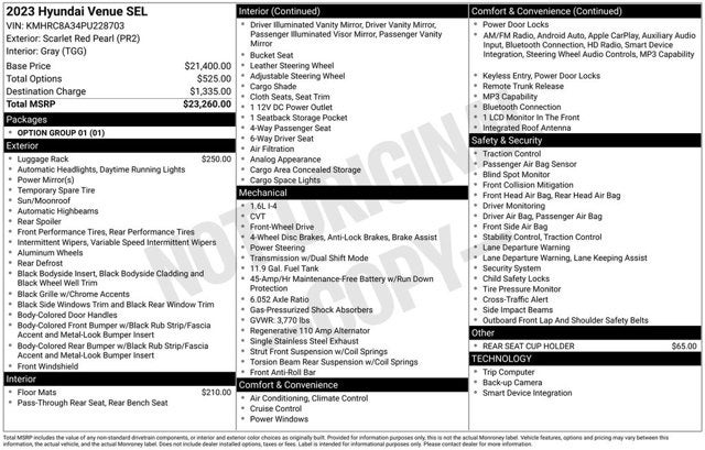 2023 Hyundai Venue SEL