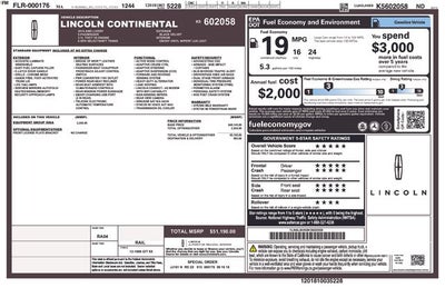 2019 Lincoln Continental Livery