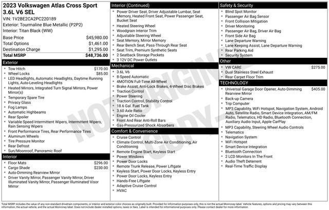 2023 Volkswagen Atlas Cross Sport 3.6L V6 SEL