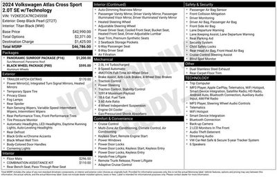 2024 Volkswagen Atlas Cross Sport 2.0T SE w/Technology
