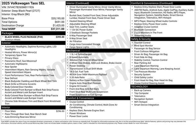 2025 Volkswagen Taos 1.5T SEL