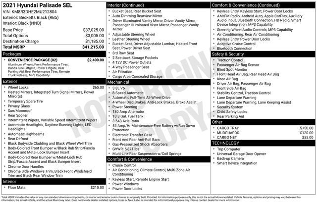 2021 Hyundai Palisade SEL