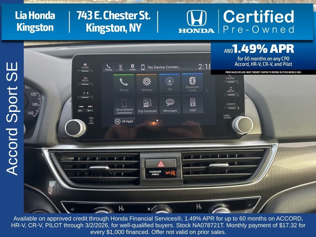 2022 Honda Accord Sport Special Edition