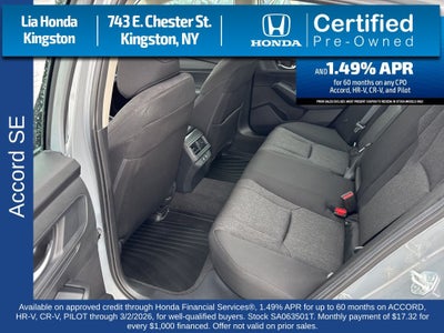 2025 Honda Accord SE