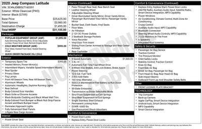 2020 Jeep Compass Latitude