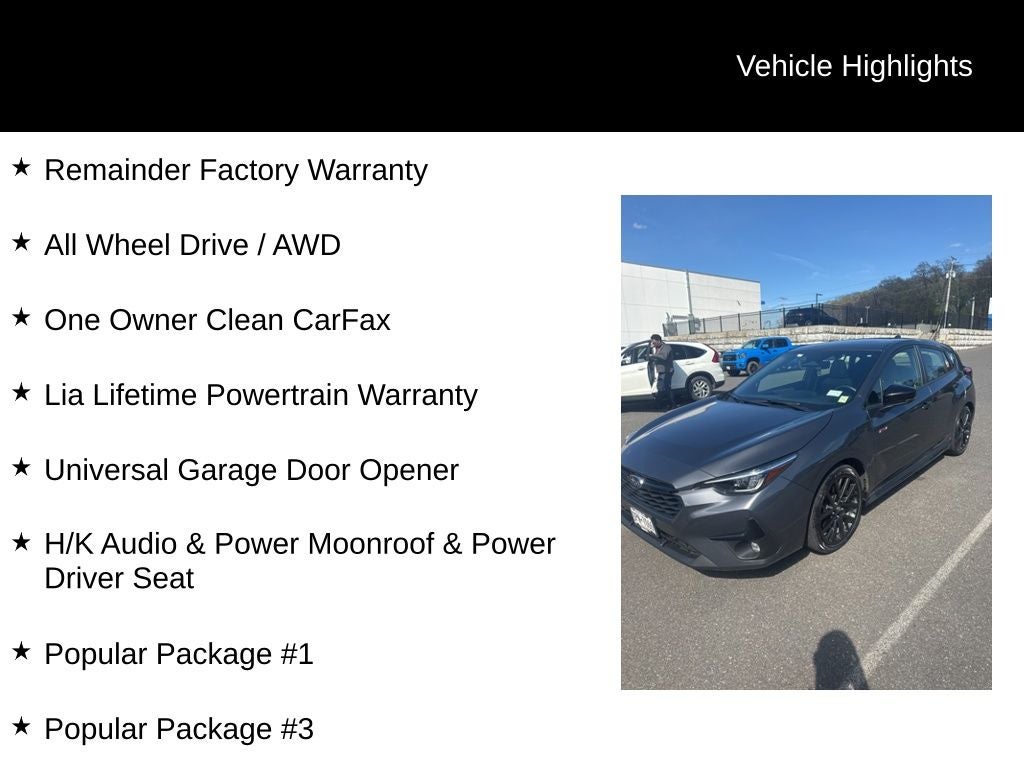 2024 Subaru Impreza 2.5RS